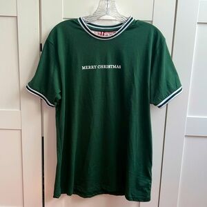 Denim and Flower Christmas Shirt Men’s Size Medium